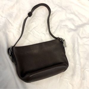 Coach Mini Purse Brown Leather